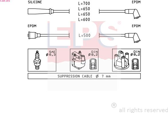 EPS 1.501.415 - Kit cavi accensione autozon.pro