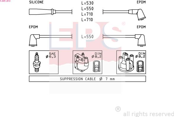 EPS 1.501.413 - Kit cavi accensione autozon.pro