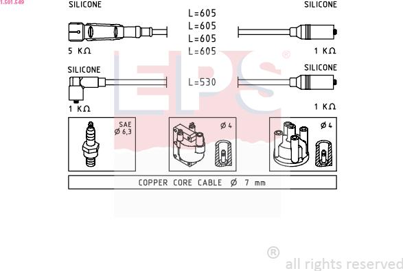 EPS 1.501.549 - Kit cavi accensione autozon.pro