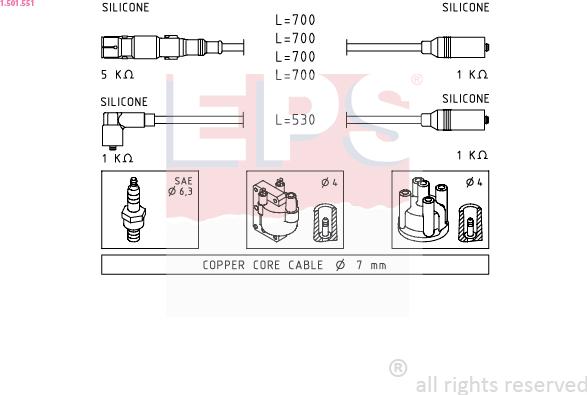 EPS 1.501.551 - Kit cavi accensione autozon.pro