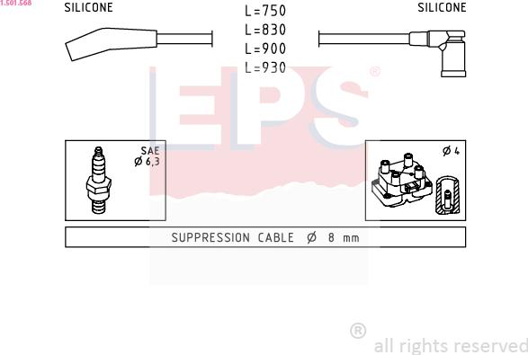 EPS 1.501.568 - Kit cavi accensione autozon.pro