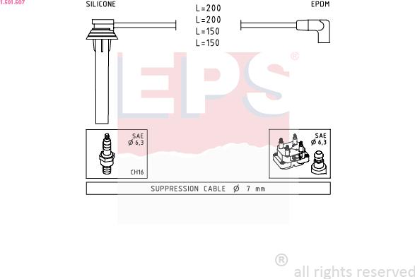 EPS 1.501.507 - Kit cavi accensione autozon.pro