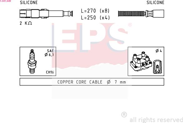 EPS 1.501.649 - Kit cavi accensione autozon.pro