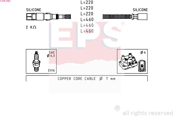 EPS 1.501.643 - Kit cavi accensione autozon.pro