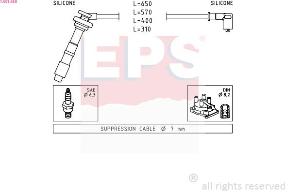 EPS 1.501.658 - Kit cavi accensione autozon.pro