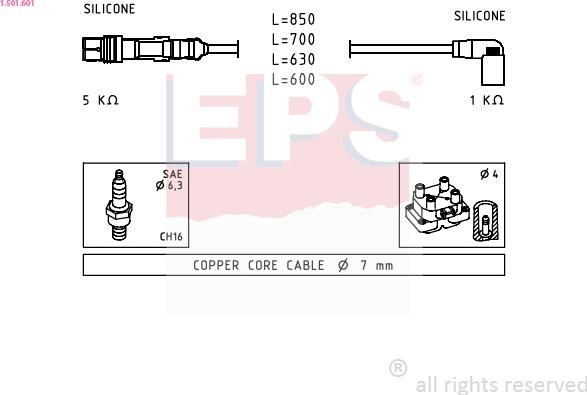 EPS 1.501.601 - Kit cavi accensione autozon.pro