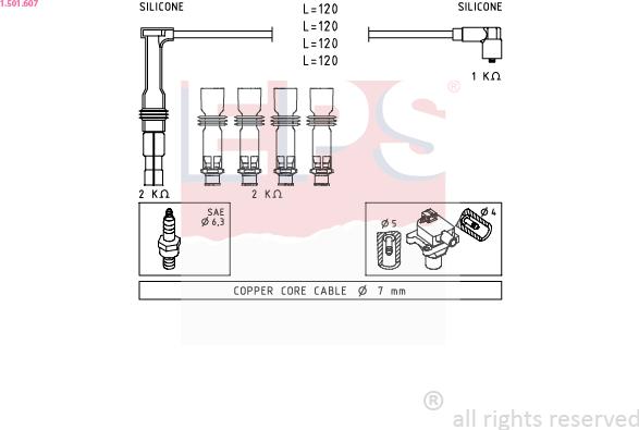 EPS 1.501.607 - Kit cavi accensione autozon.pro