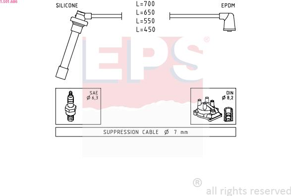 EPS 1.501.686 - Kit cavi accensione autozon.pro