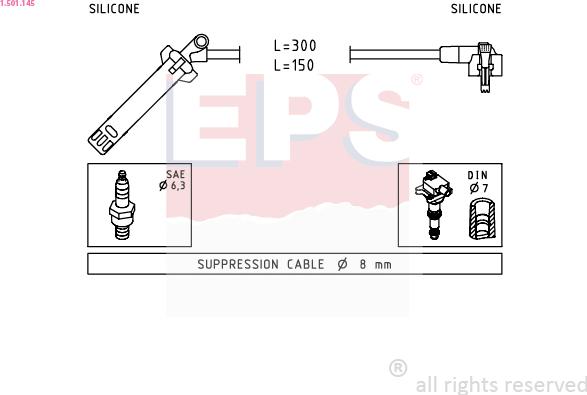 EPS 1.501.145 - Kit cavi accensione autozon.pro