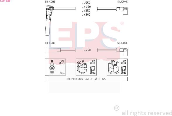 EPS 1.501.888 - Kit cavi accensione autozon.pro