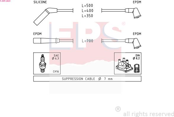 EPS 1.501.823 - Kit cavi accensione autozon.pro