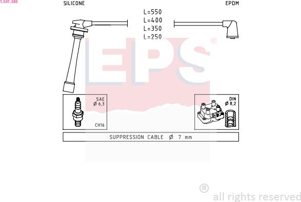 EPS 1.501.385 - Kit cavi accensione autozon.pro