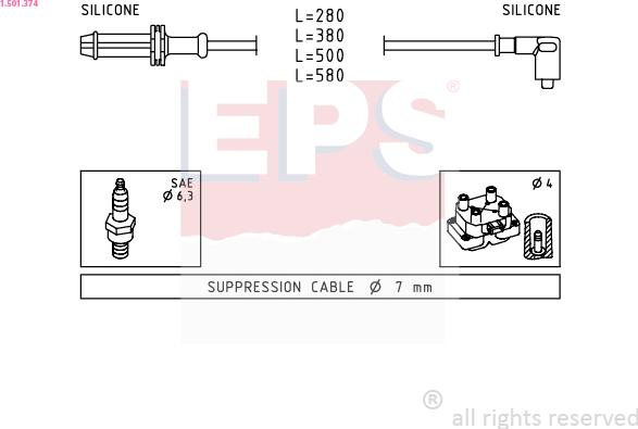 EPS 1.501.374 - Kit cavi accensione autozon.pro