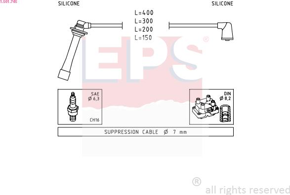 EPS 1.501.745 - Kit cavi accensione autozon.pro