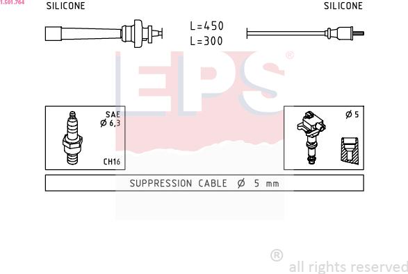 EPS 1.501.764 - Kit cavi accensione autozon.pro