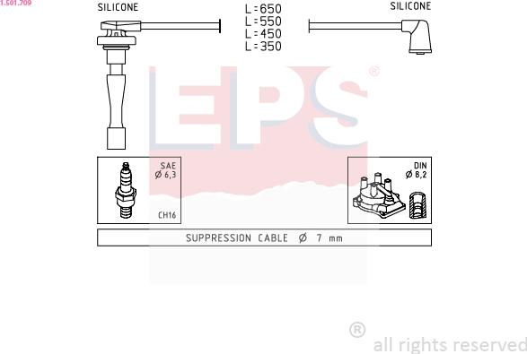 EPS 1.501.709 - Kit cavi accensione autozon.pro