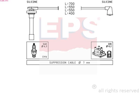 EPS 1.501.711 - Kit cavi accensione autozon.pro