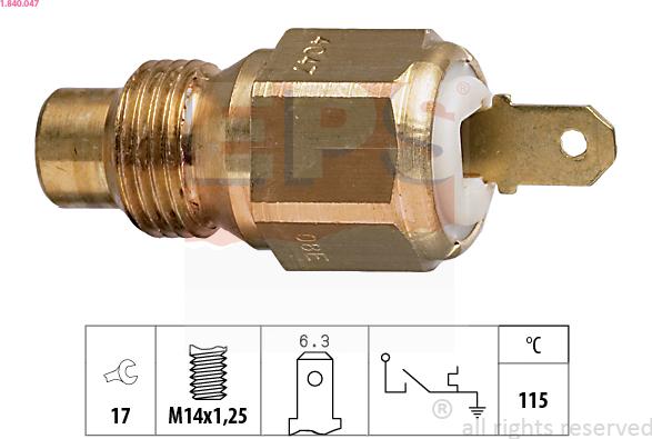 EPS 1.840.047 - Sensore, Temperatura refrigerante autozon.pro