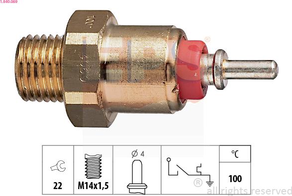 EPS 1.840.069 - Sensore, Temperatura refrigerante autozon.pro