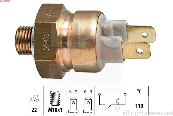 EPS 1.840.085 - Sensore, Temperatura refrigerante autozon.pro