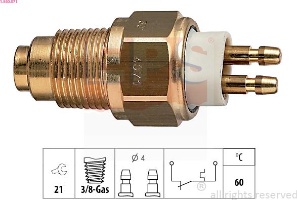 EPS 1.840.071 - Sensore, Temperatura refrigerante autozon.pro