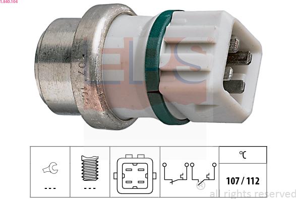 EPS 1.840.104 - Sensore, Temperatura refrigerante autozon.pro