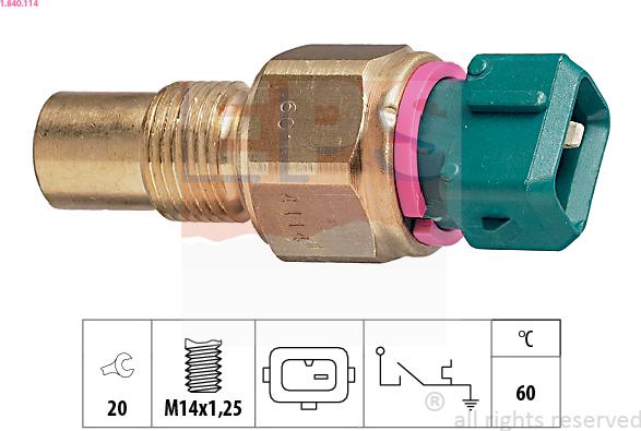 EPS 1.840.114 - Sensore, Temperatura refrigerante autozon.pro