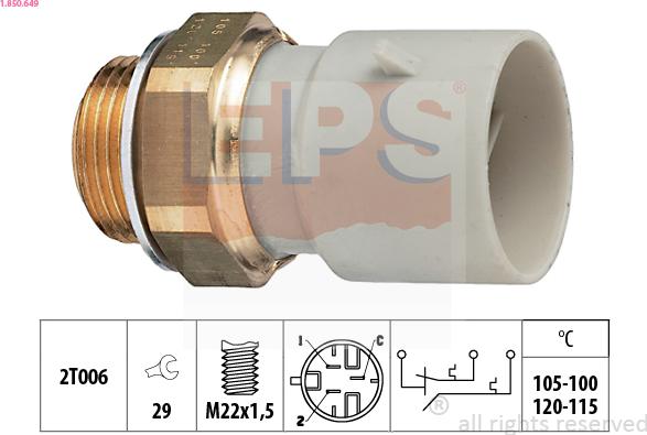 EPS 1.850.649 - Termocontatto, Ventola radiatore autozon.pro