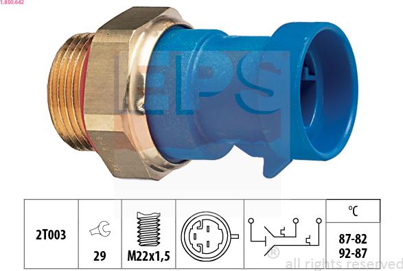 EPS 1.850.642 - Termocontatto, Ventola radiatore autozon.pro