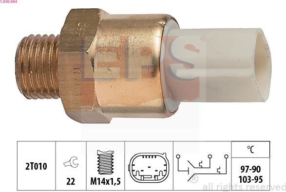 EPS 1.850.684 - Termocontatto, Ventola radiatore autozon.pro