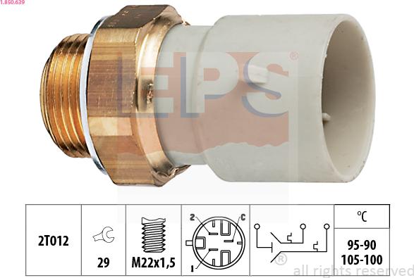 EPS 1.850.639 - Termocontatto, Ventola radiatore autozon.pro