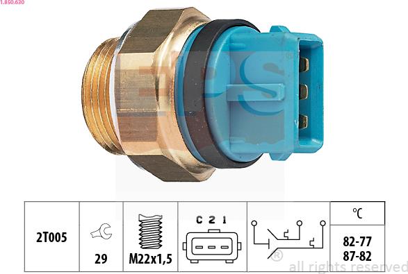 EPS 1.850.630 - Termocontatto, Ventola radiatore autozon.pro