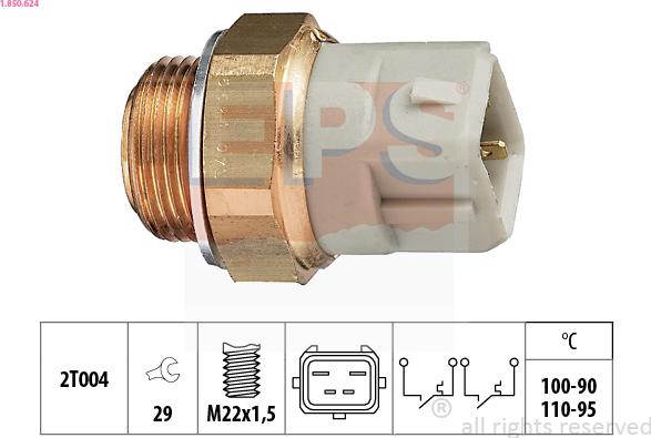 EPS 1.850.624 - Termocontatto, Ventola radiatore autozon.pro