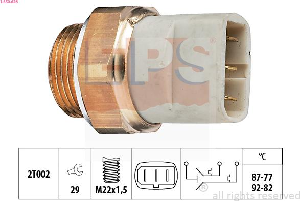 EPS 1.850.626 - Termocontatto, Ventola radiatore autozon.pro