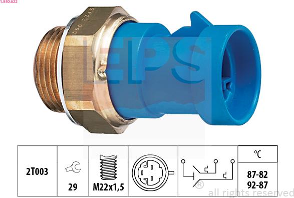 EPS 1.850.622 - Termocontatto, Ventola radiatore autozon.pro