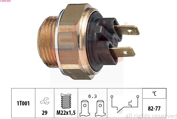 EPS 1.850.030 - Termocontatto, Ventola radiatore autozon.pro