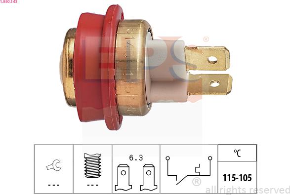 EPS 1.850.143 - Termocontatto, Ventola radiatore autozon.pro