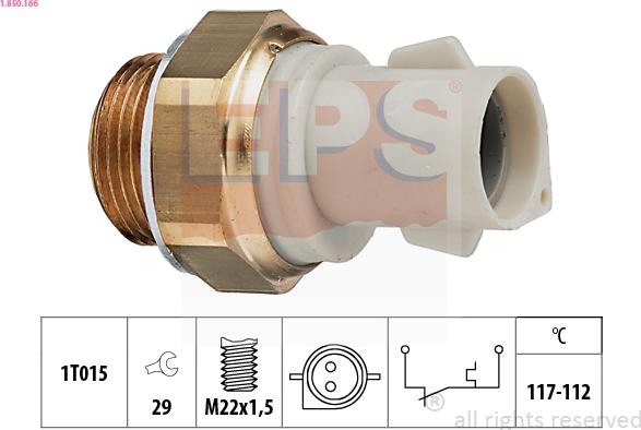 EPS 1.850.166 - Termocontatto, Ventola radiatore autozon.pro