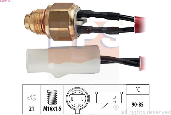 EPS 1.850.110 - Termocontatto, Ventola radiatore autozon.pro