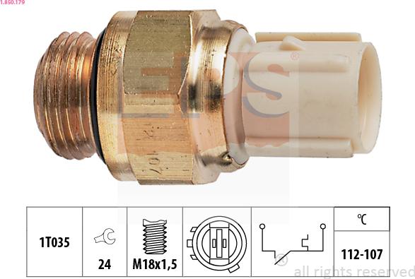 EPS 1.850.179 - Termocontatto, Ventola radiatore autozon.pro