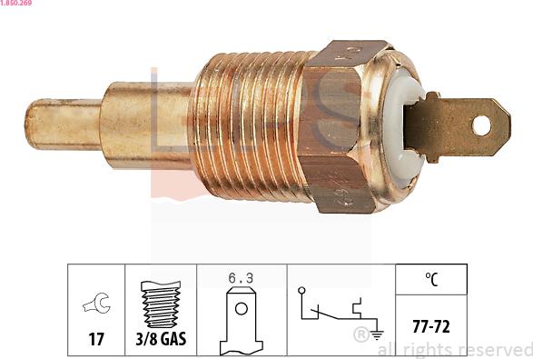 EPS 1.850.269 - Termocontatto, Ventola radiatore autozon.pro