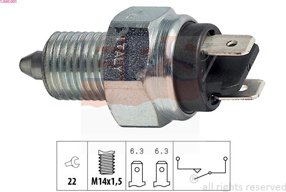 EPS 1.860.001 - Interruttore, Luce di retromarcia autozon.pro