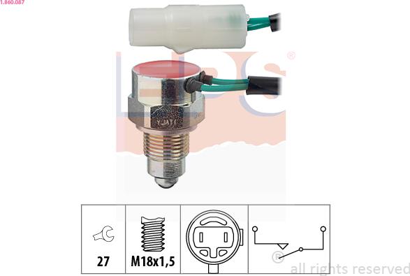 EPS 1.860.087 - Interruttore, Luce di retromarcia autozon.pro