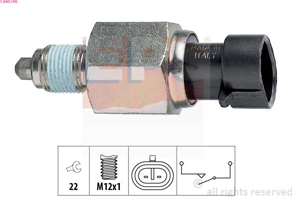 EPS 1.860.196 - Interruttore, Luce di retromarcia autozon.pro