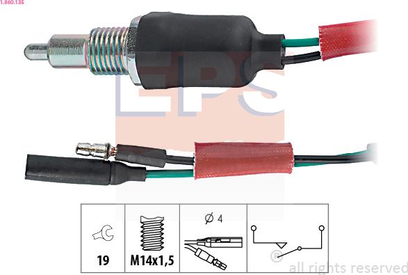 EPS 1.860.135 - Interruttore, Luce di retromarcia autozon.pro