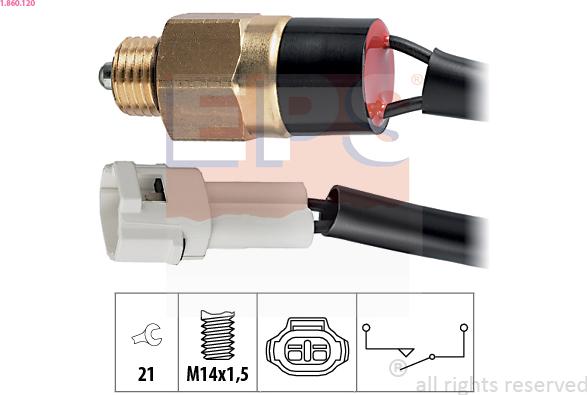 EPS 1.860.120 - Interruttore, Luce di retromarcia autozon.pro