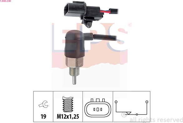 EPS 1.860.240 - Interruttore, Luce di retromarcia autozon.pro