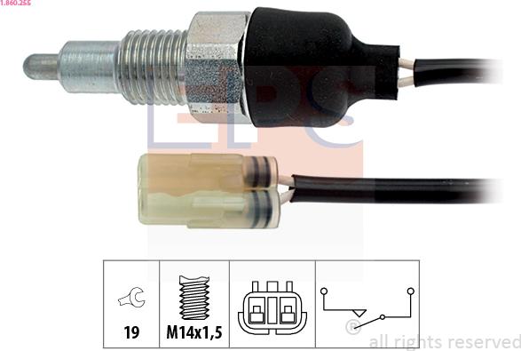 EPS 1.860.255 - Interruttore, Luce di retromarcia autozon.pro