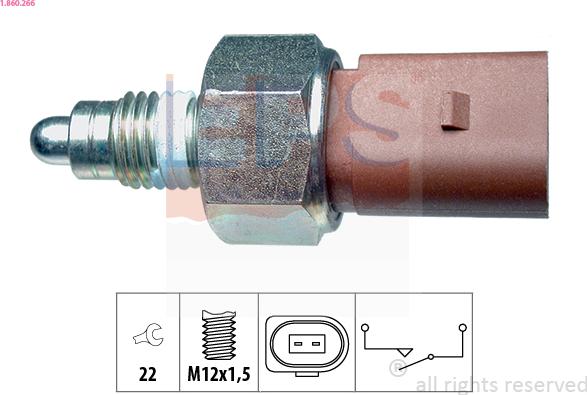 EPS 1.860.266 - Interruttore, Luce di retromarcia autozon.pro
