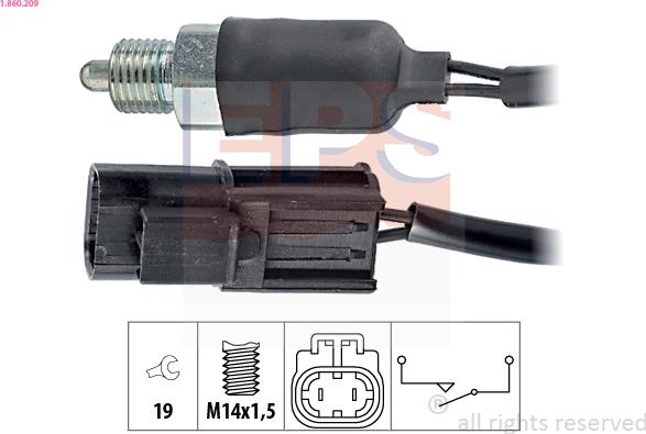 EPS 1.860.209 - Interruttore, Luce di retromarcia autozon.pro